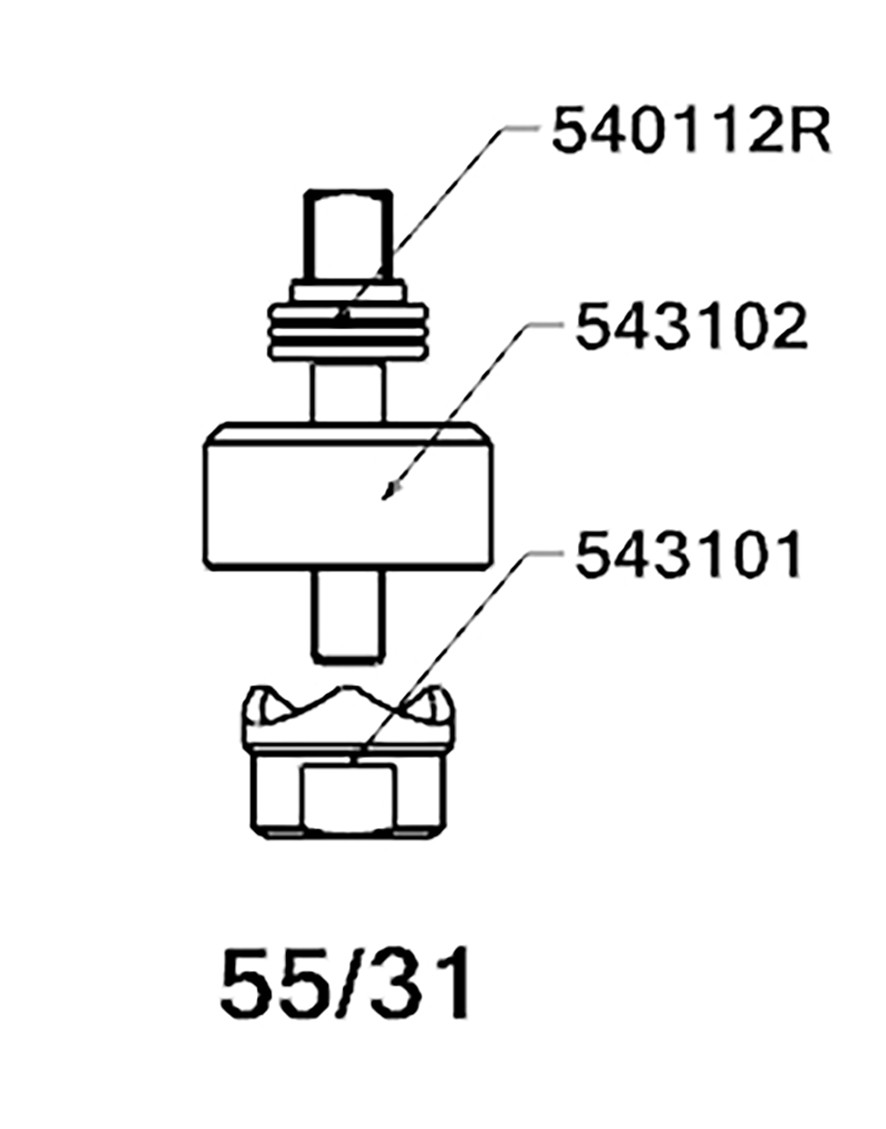 PERFORADOR REDONDO PARA CHAPA  CON RODAMIENTO FORZA SERIE 55